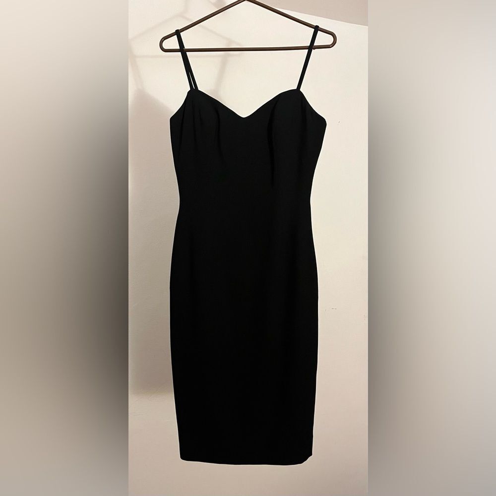 Dore Della Roufogali size 6 classic black sleeveless dress VTG 90s Wedding Guest